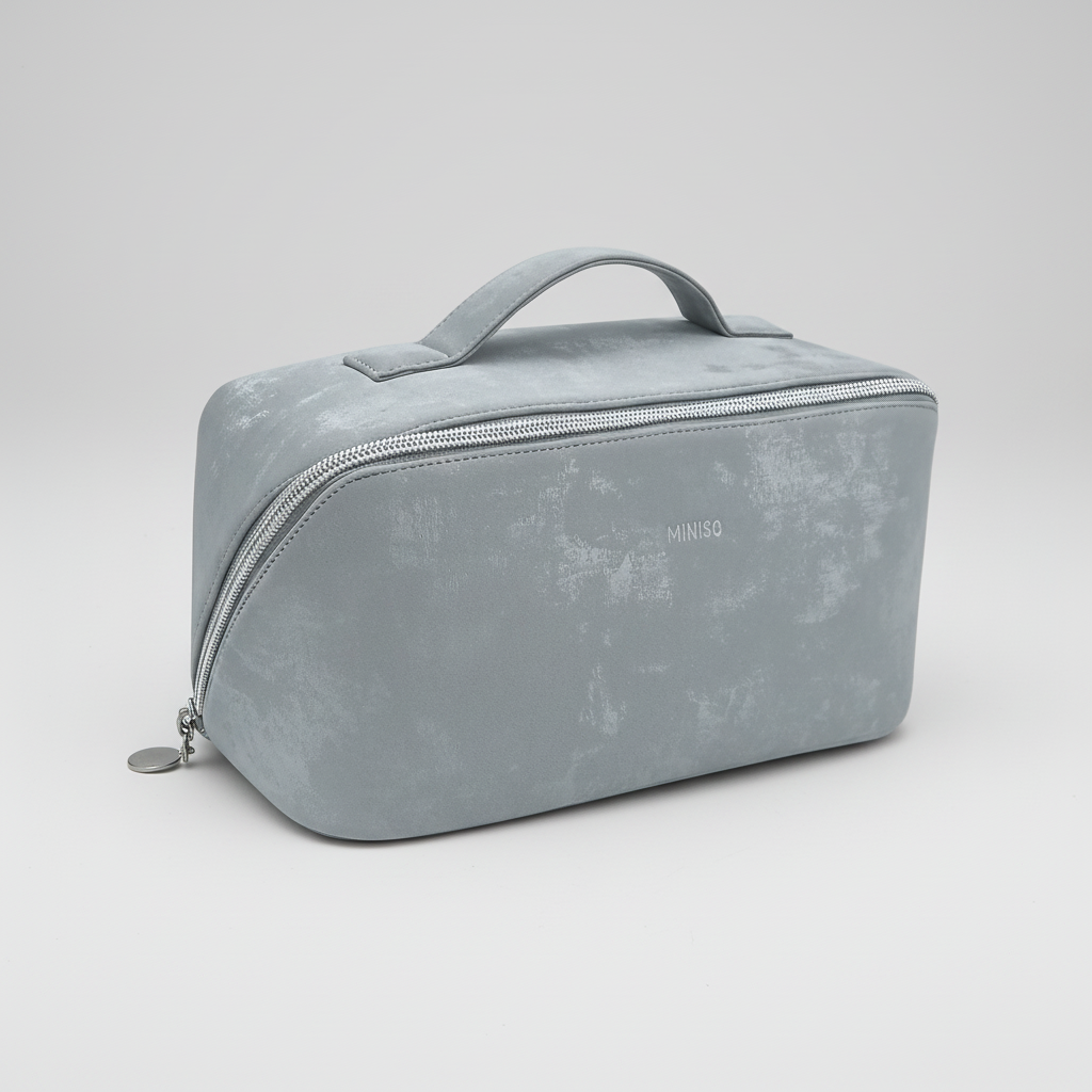 Yunjin Brocade Series Prism Large Capacity Cosmatic Bag with Handle(Silvery)