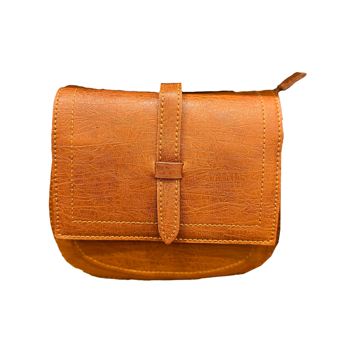 Simple cross bag -brown