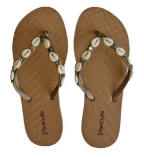 SW 23228 Summer Slippers Beig Shells 36/37