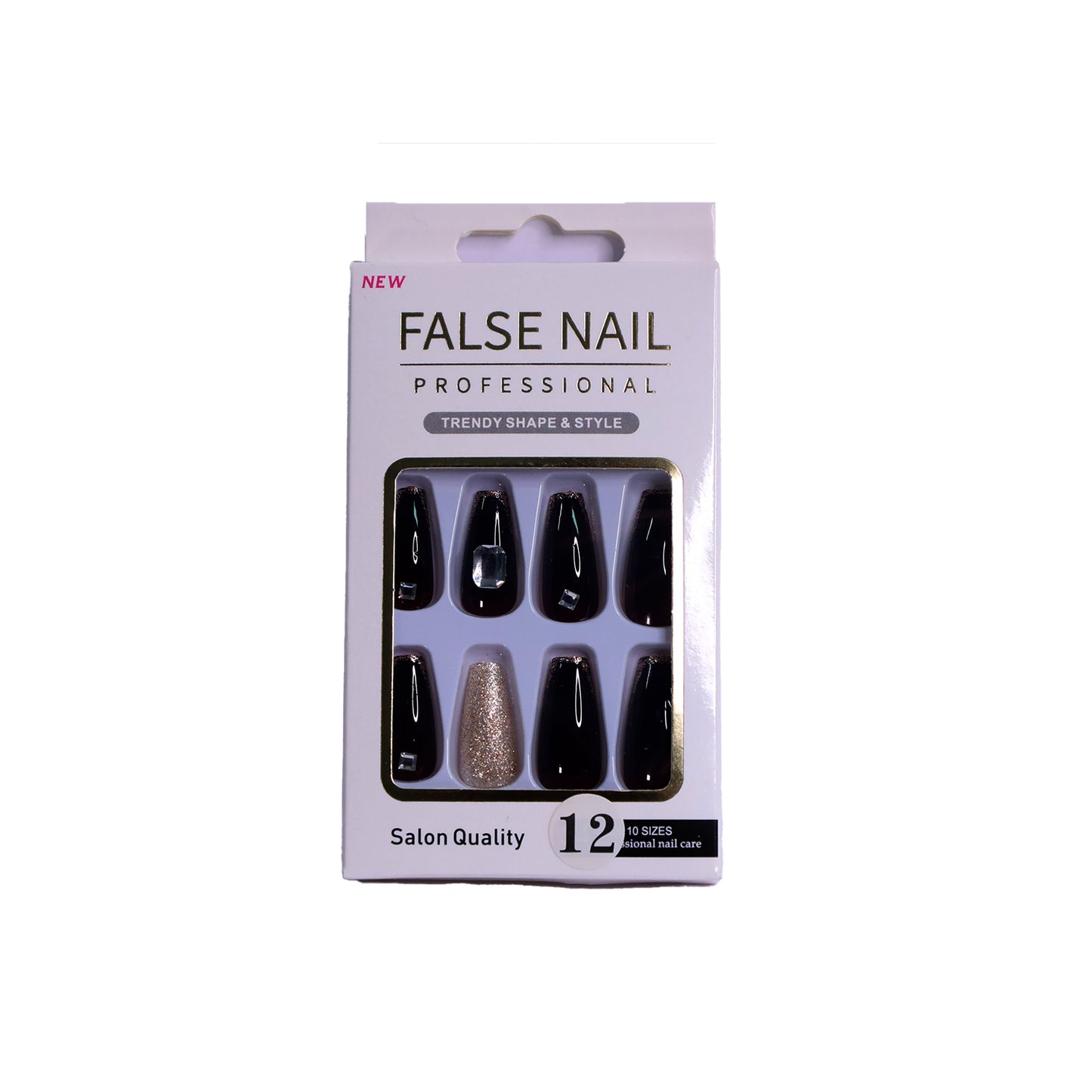 Nail stickers with diamonds-587
