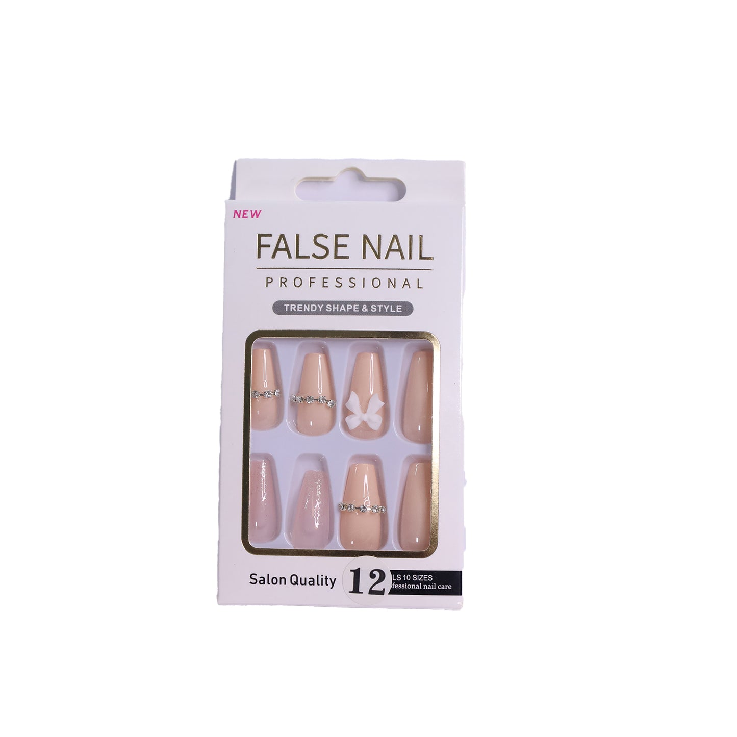 Nail stickers with diamonds-617