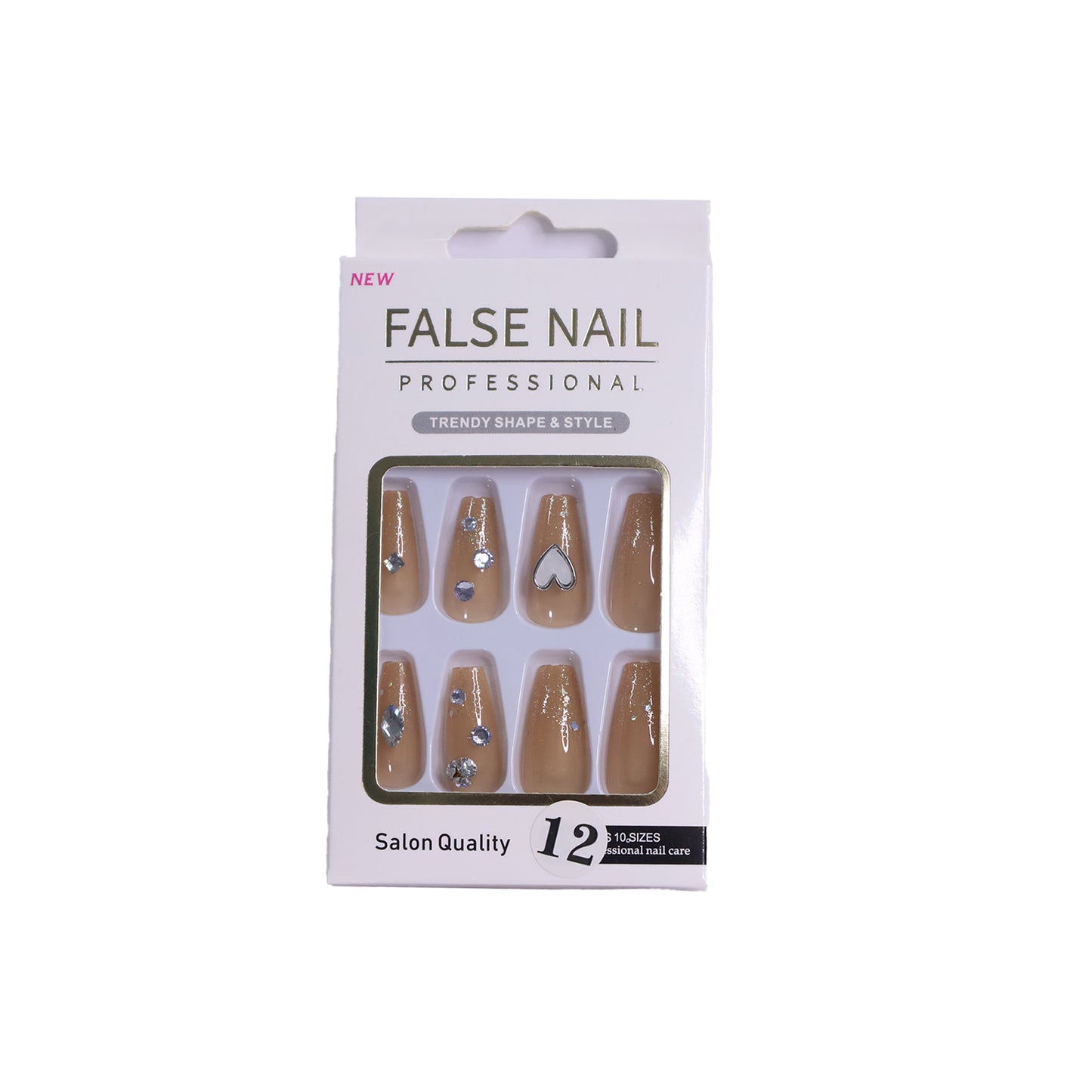 Nail stickers with diamonds-600