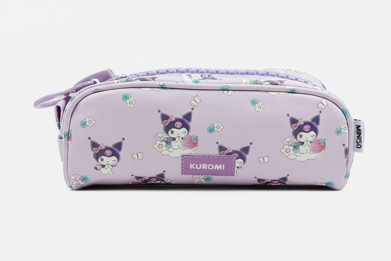 Kuromi Strawberry Season Collection Big-Zipper Stationery Case