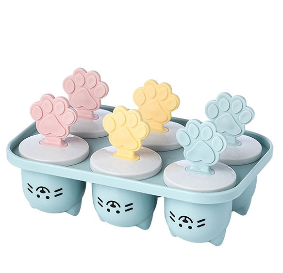 Cat 6-Grid Popsicle Mold