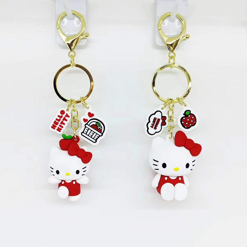 Hello Kitty Apple Collection PVC Keychain (Random Design)