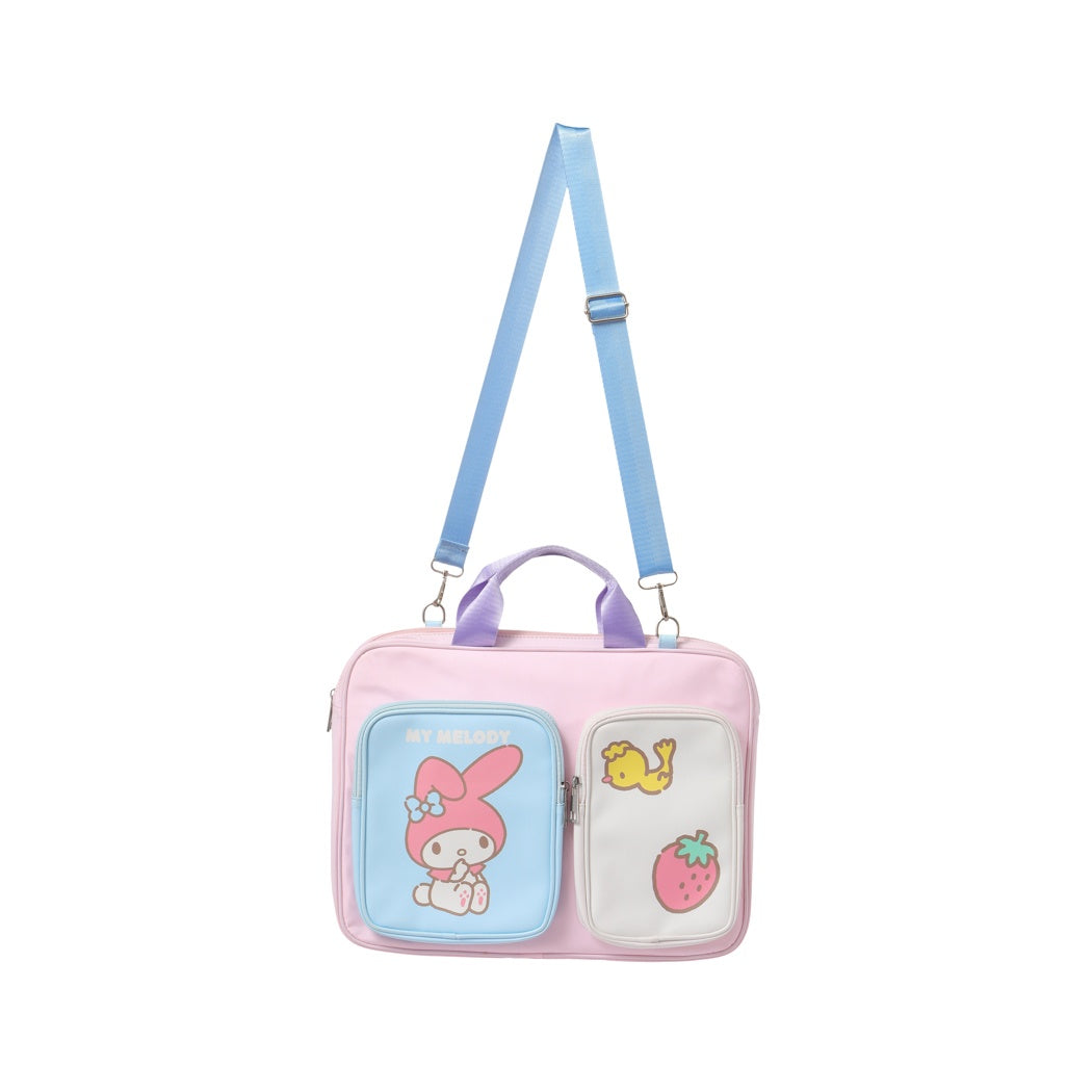 My Melody Contrast Color Handheld Crossbody Bag
