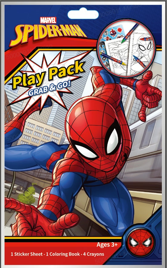 Marvel Spider-Man Colouring Play Pack