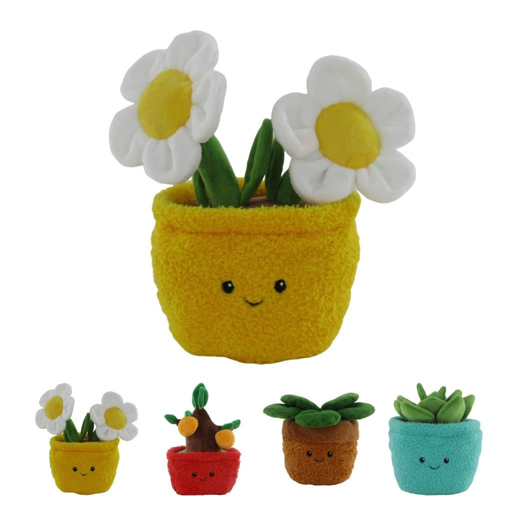 8in. Potted Plant Plush Toy (4 Assorted Models) (PDQ)