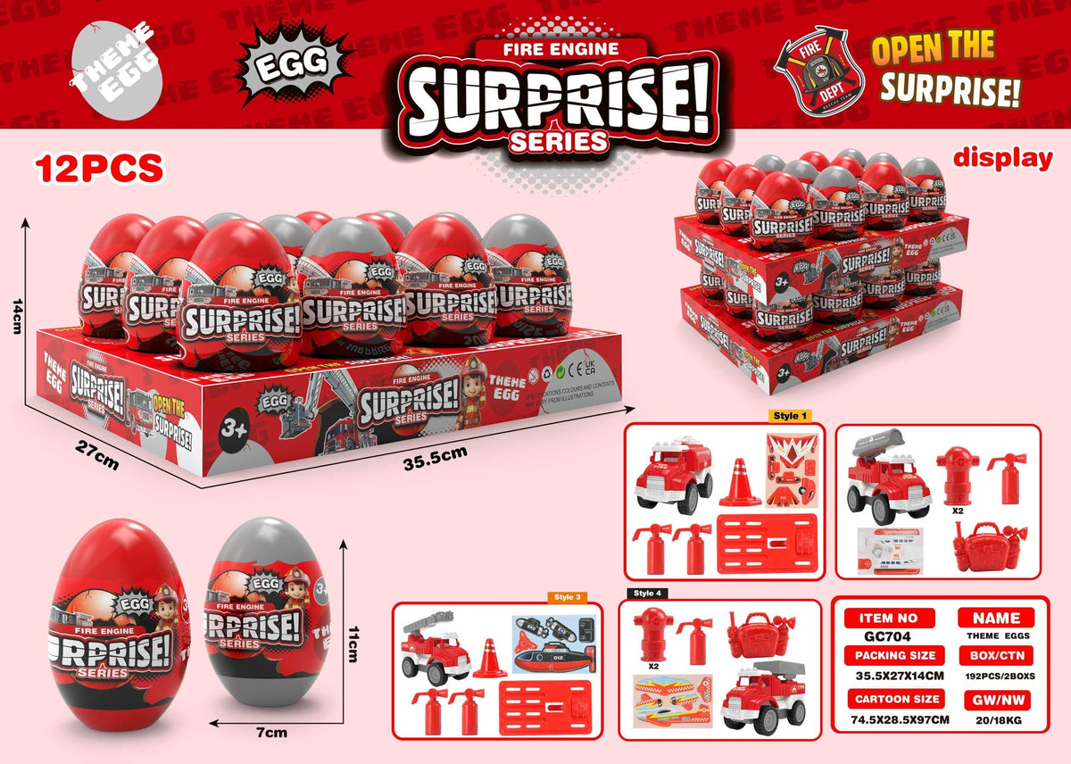 Fire Truck Scene Surprise Egg - Random Model