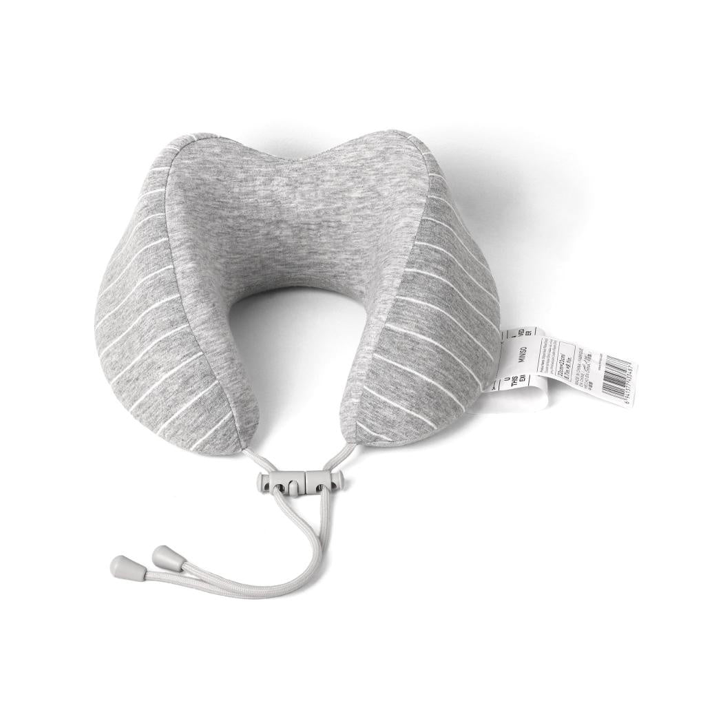 Striped Neck Pillow(Light Gray)