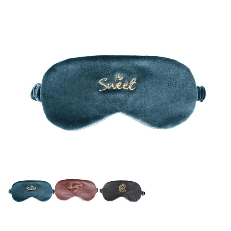Embroidered Letter Eye Mask (Random Design)