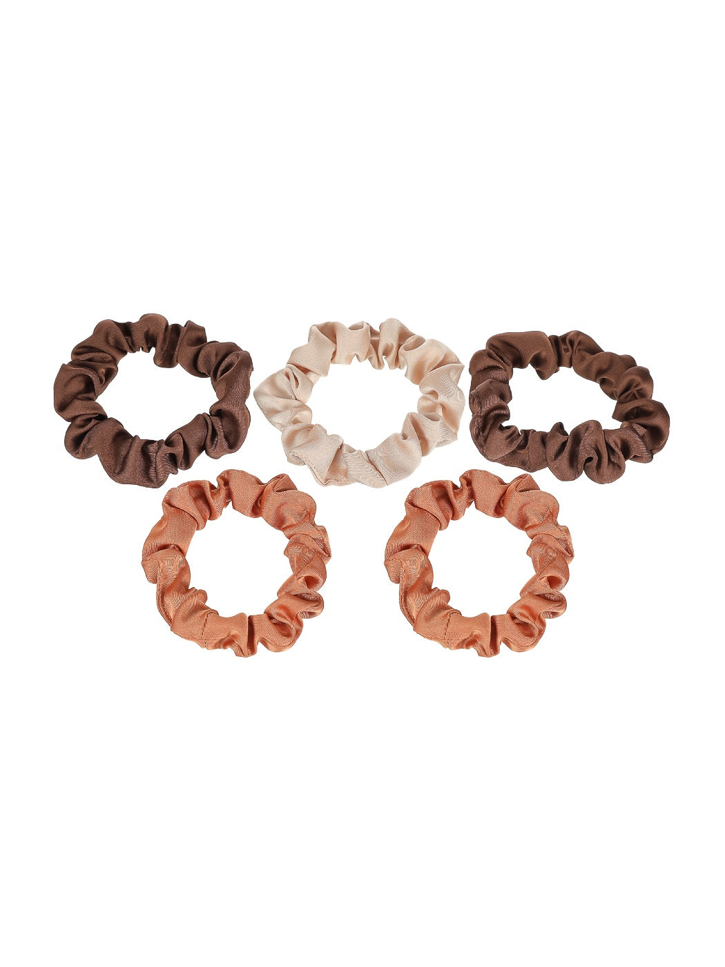 Little Hair Tie in Gradient Color 5pcs(Coffee)