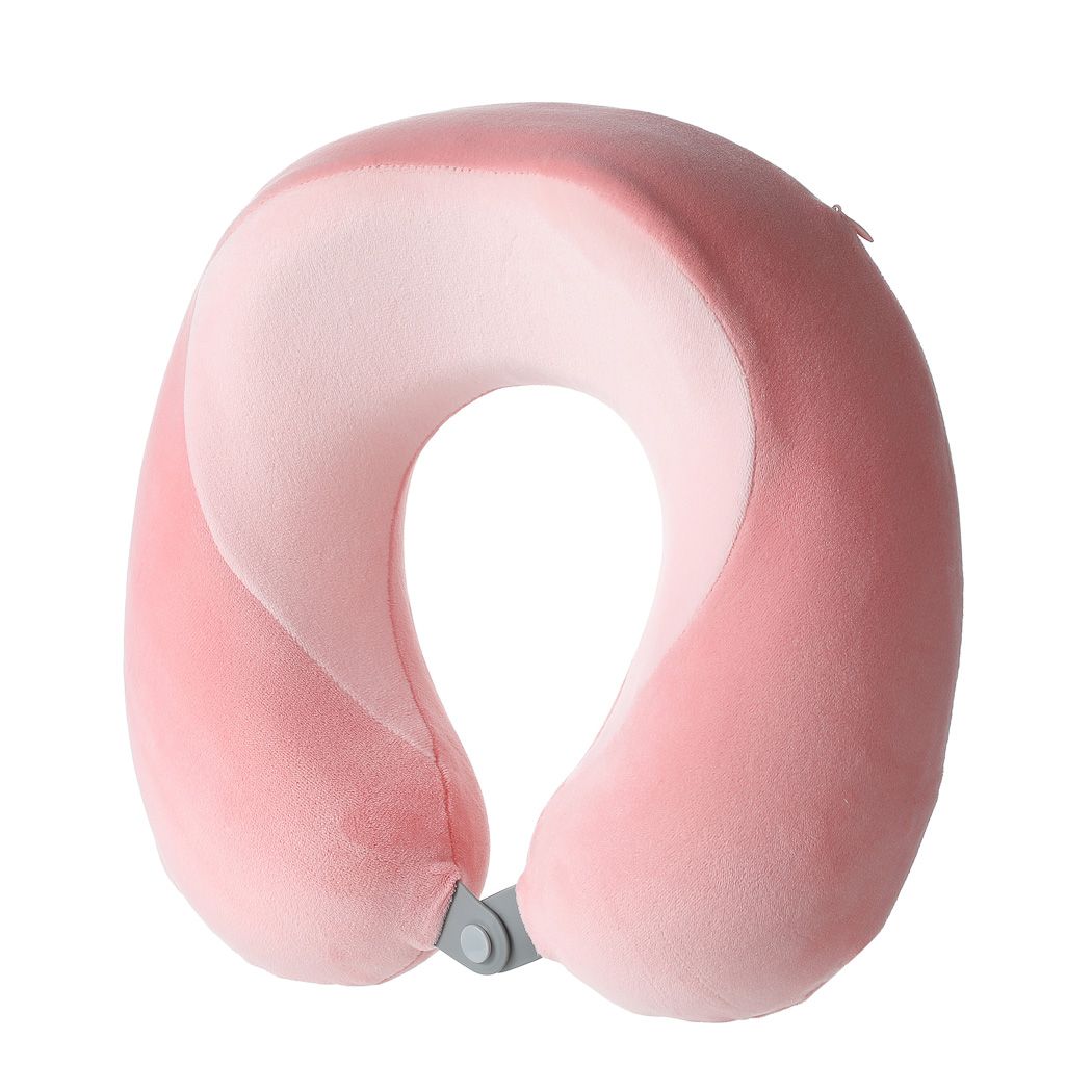 Dual Color Memory Foam U Shaped Neck Pillow(Pink)