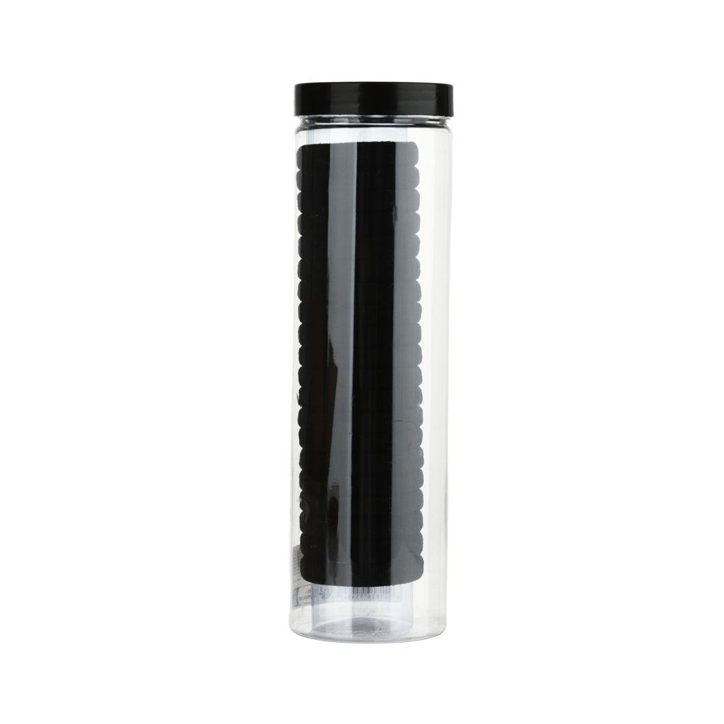 Black Barrel Hair Ties (20 pcs)