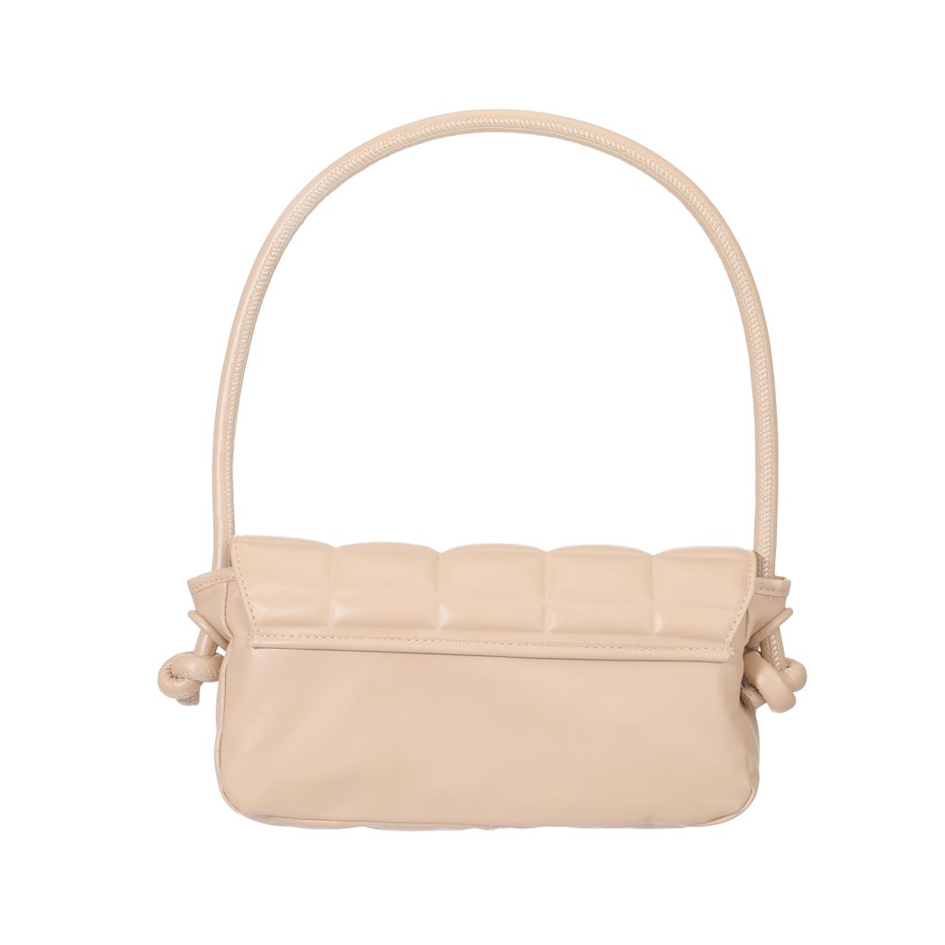 Rectangle Pattern Shoulder Bag(Apricot)