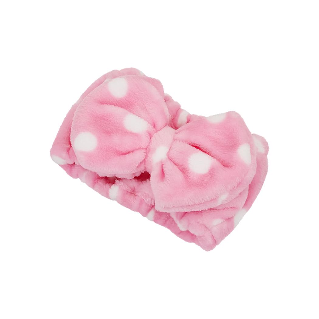 Flannel Bowknot Headband (Polka Dot)