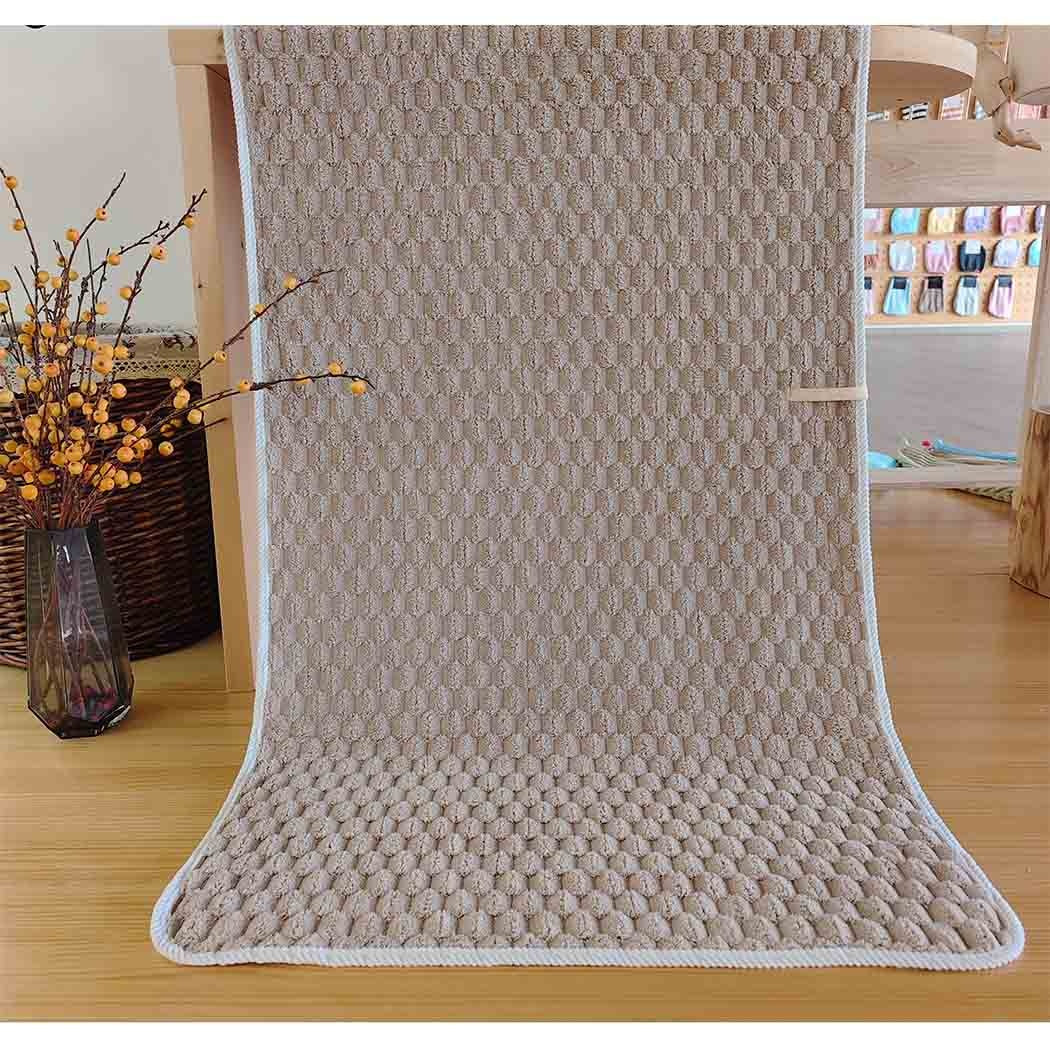 Coral Fleece Soft Bath Towel (Brown)