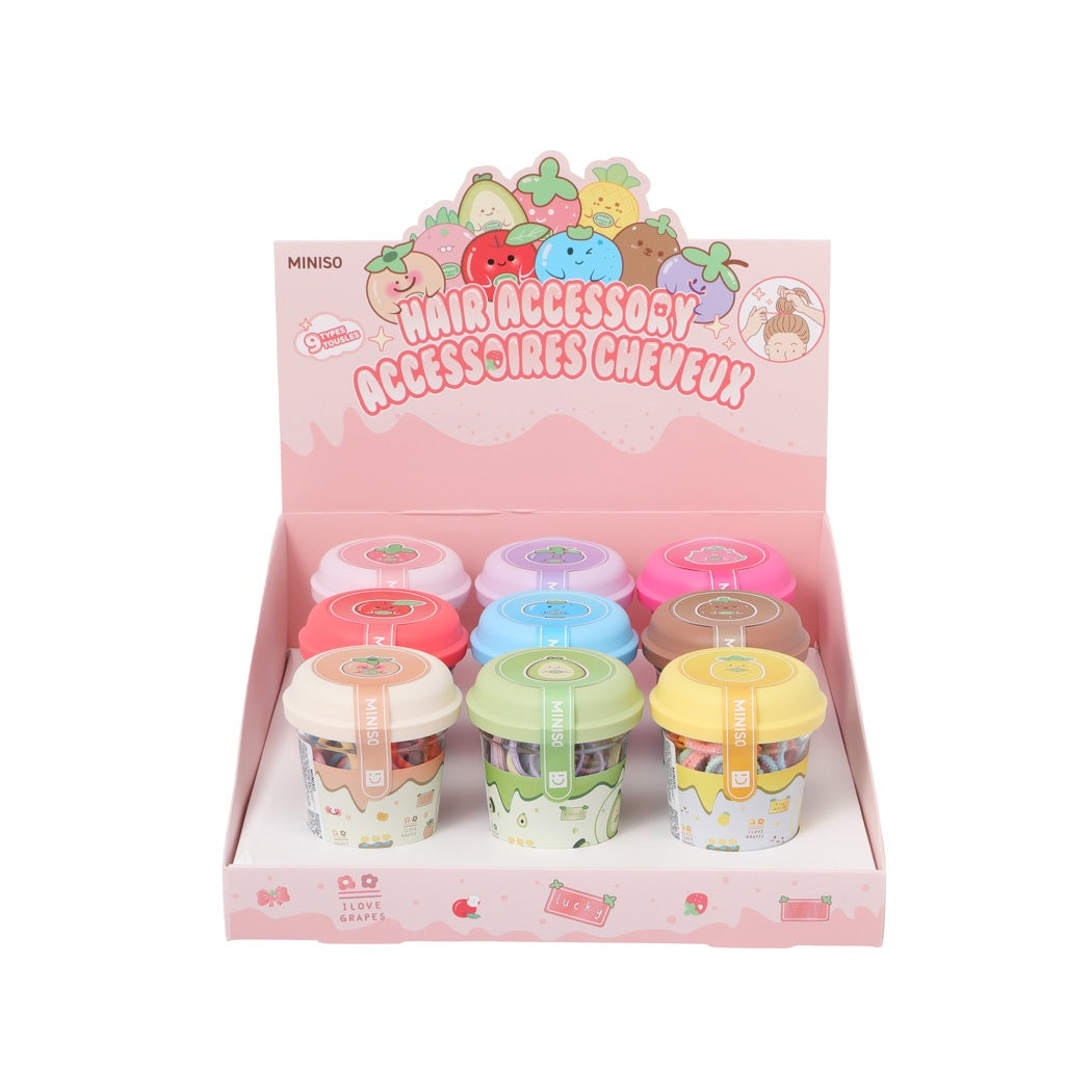 Little Hair Ties in Storage Box (70 pcs) (Random Design)