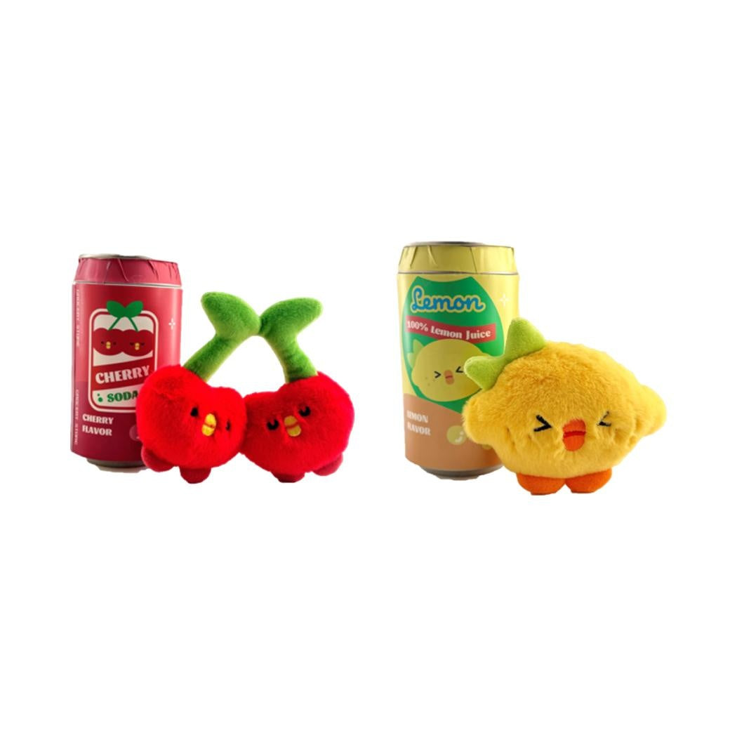 VEGIPET Dopamine Vegetables & Fruits Collection Can Plush Pendant (2 Assorted Styles: Lemon, Cherry)
