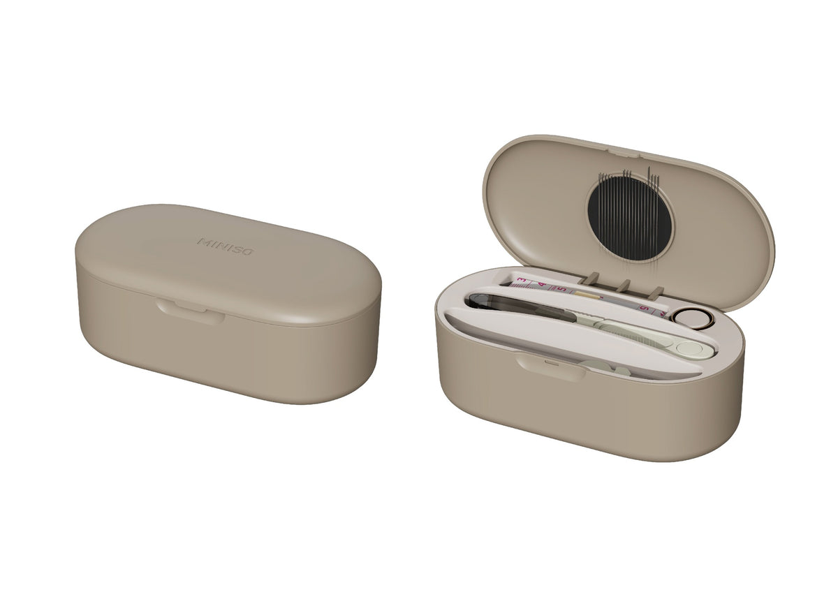 Double-Layer Magnetic Sewing Kit Organizer(Coffee)