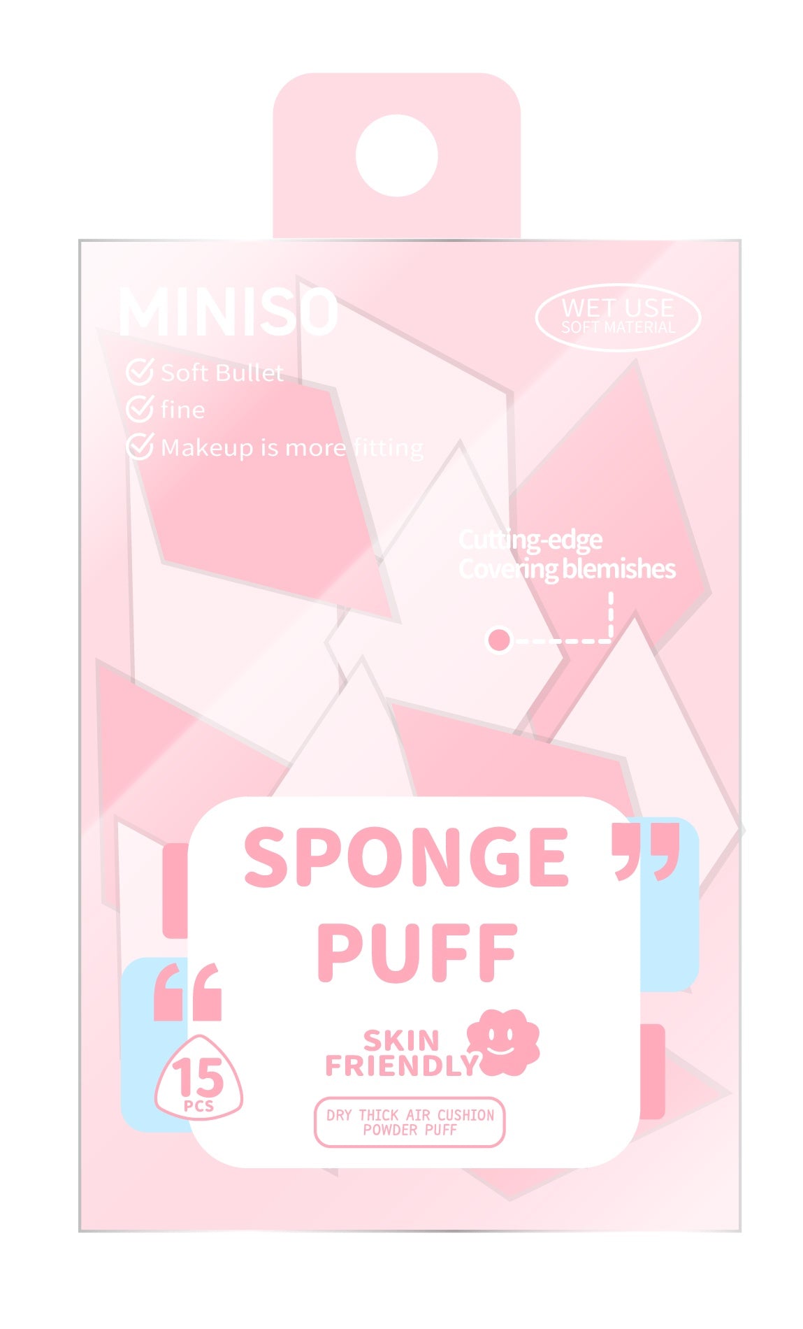 Bloom & Glow Series Makeup Sponge Wedges (15 pcs)