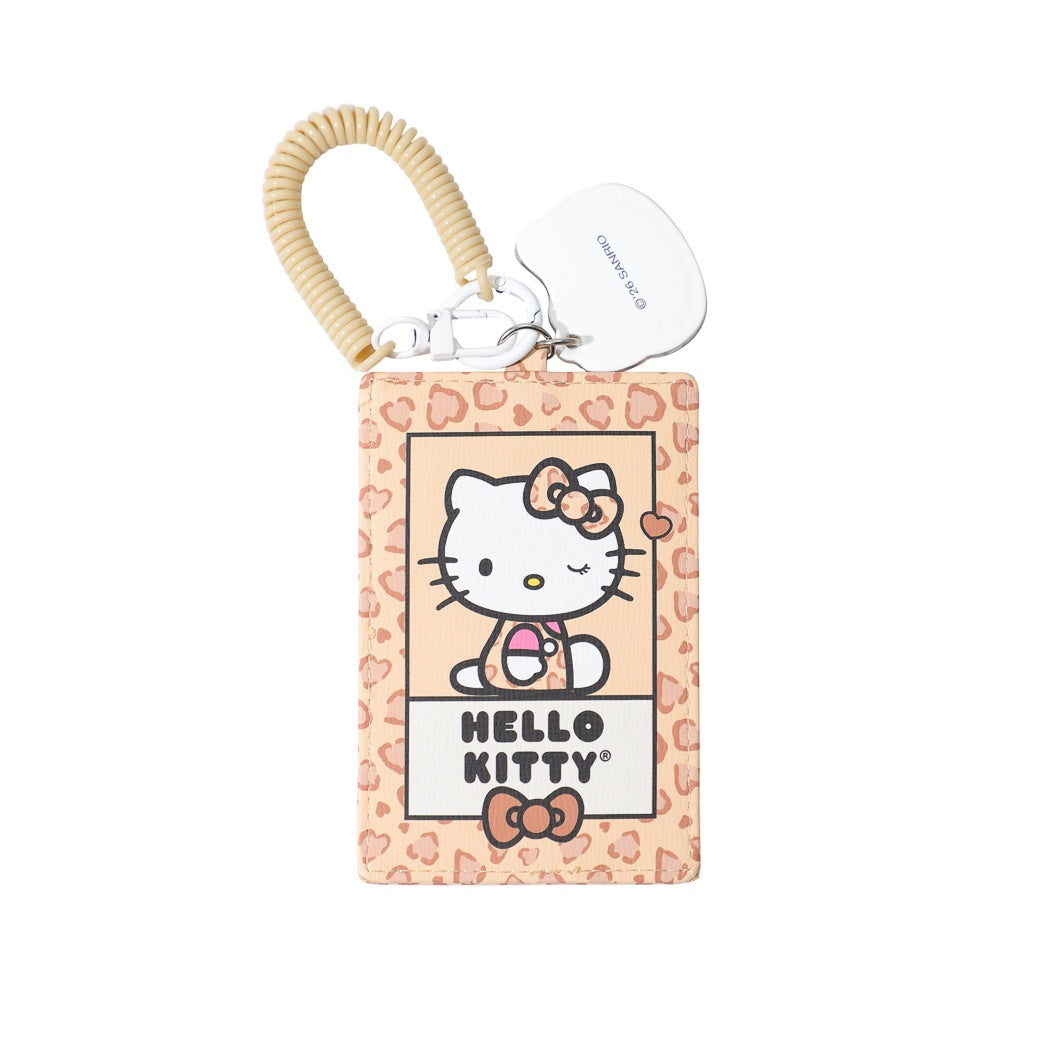 Hello Kitty Leopard Print Card Holder(Brown)