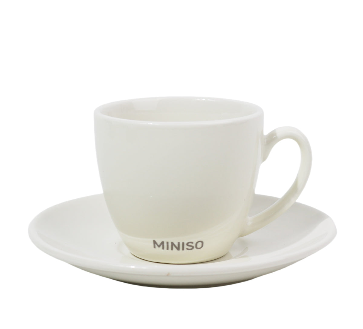 Coffee Series Ceramic Cup with Saucer 120mL