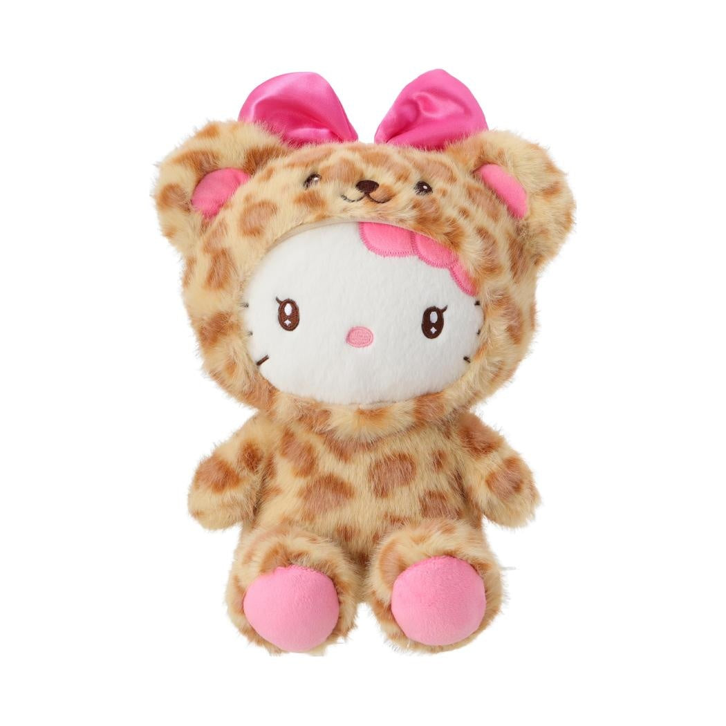 Hello Kitty Fragrance Collection 10in. Sitting-posture Plush Toy (Brown Leopard Print)