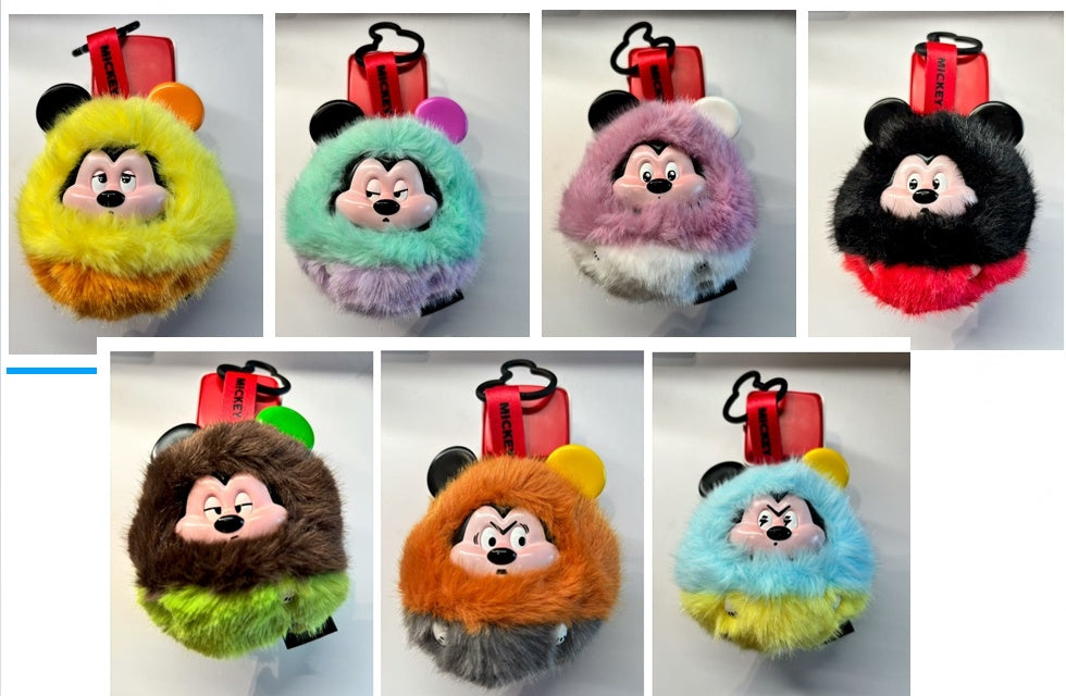 Disney Fluffy Mickey Vinyl Plush Pendant Surprise Box
