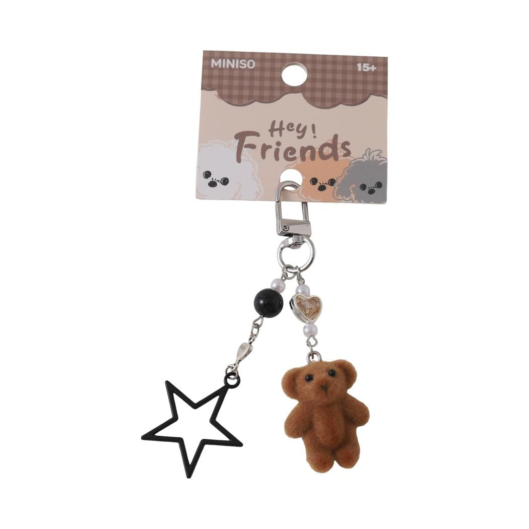 Cute Animal Series Puppy Flocked 3D Pendant