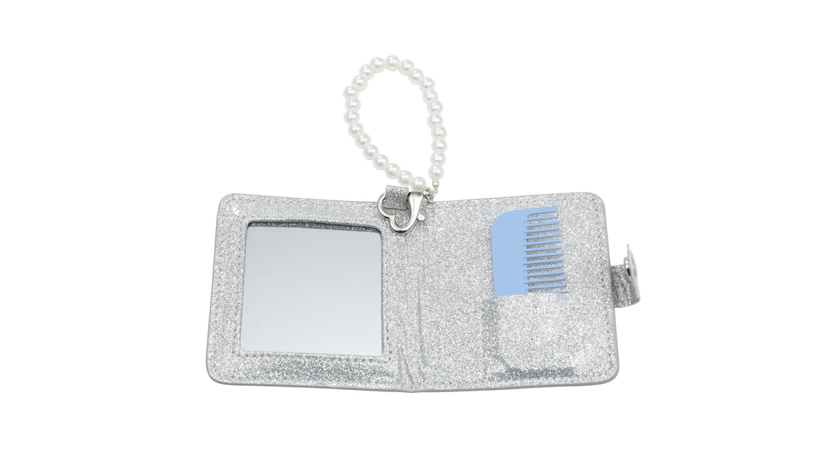 Silvery Series Portable Mirror & Comb Set