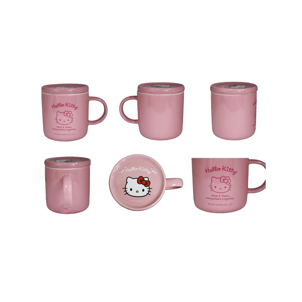 Hello Kitty Lidded Ceramic Mug 380mL