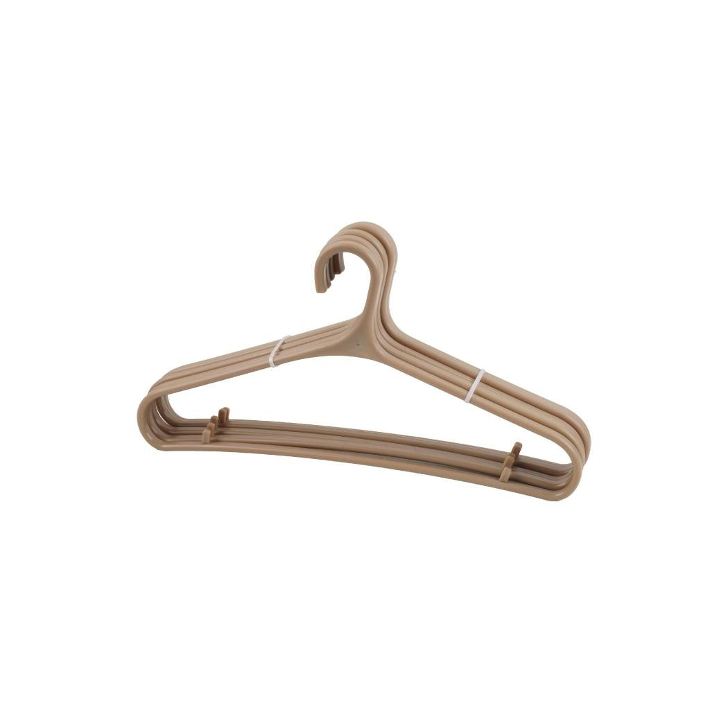 HOME Thickened Clothes Hangers, 5 Pack - Brown