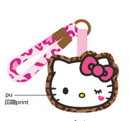 Hello Kitty Spicy Honey Collection Magnetic Folding Mirror with Pendant
