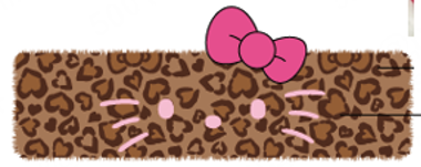Hello Kitty Spicy Honey Collection Leopard Print Headband
