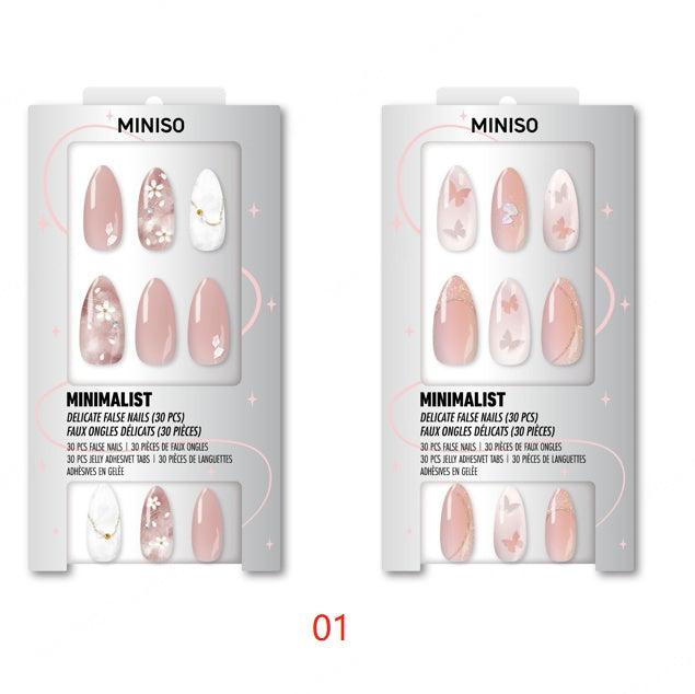 Press-On Nails with Jelly Tabs No. 01 (Random Design)