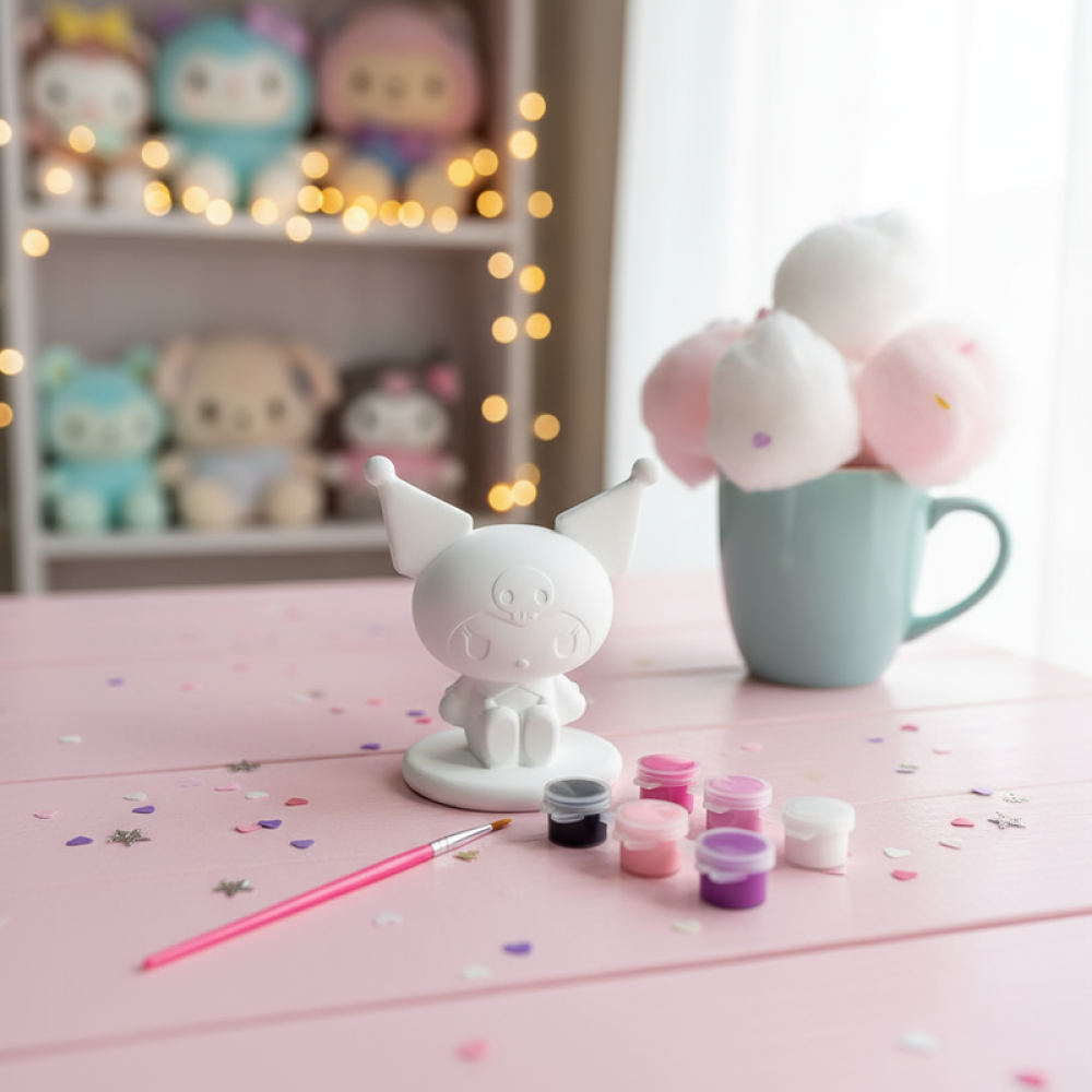 Kuromi Sweet Factory Collection Coloring Plaster Figure