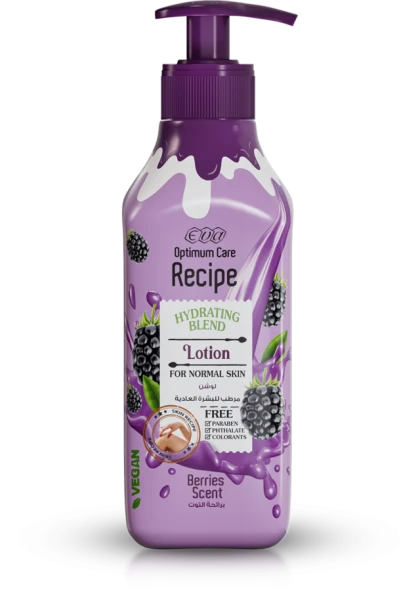 eva optimum care recipe lotion for normal skin scent 370 ml
