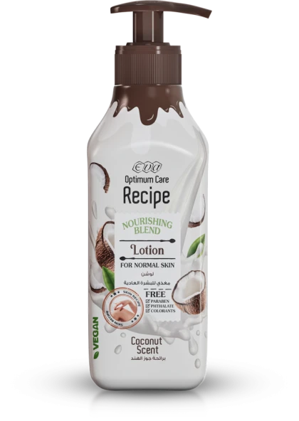 eva optimum care recipe lotion for normal skin scent 370 ml