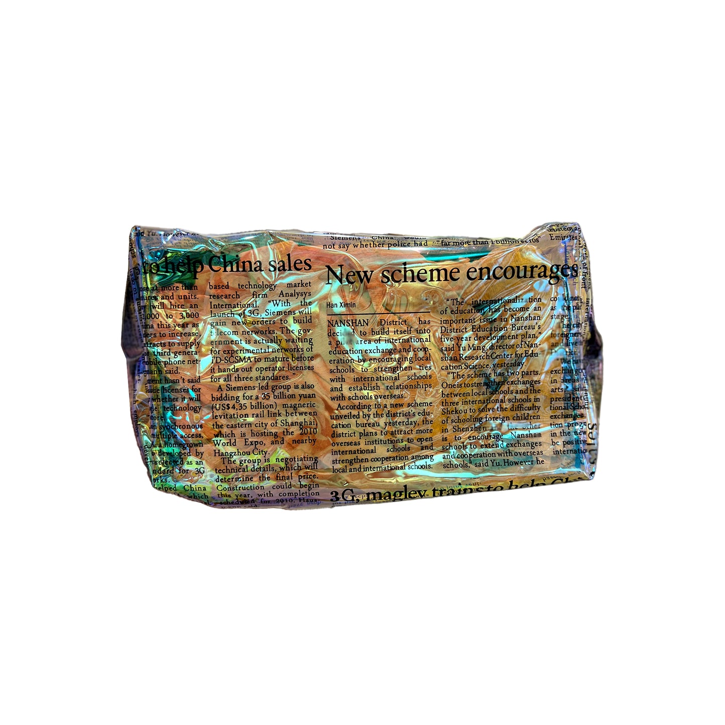 Jornalist Fashion cosmetic bag
