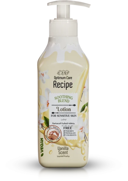 eva optimum care recipe lotion for normal skin scent 370 ml