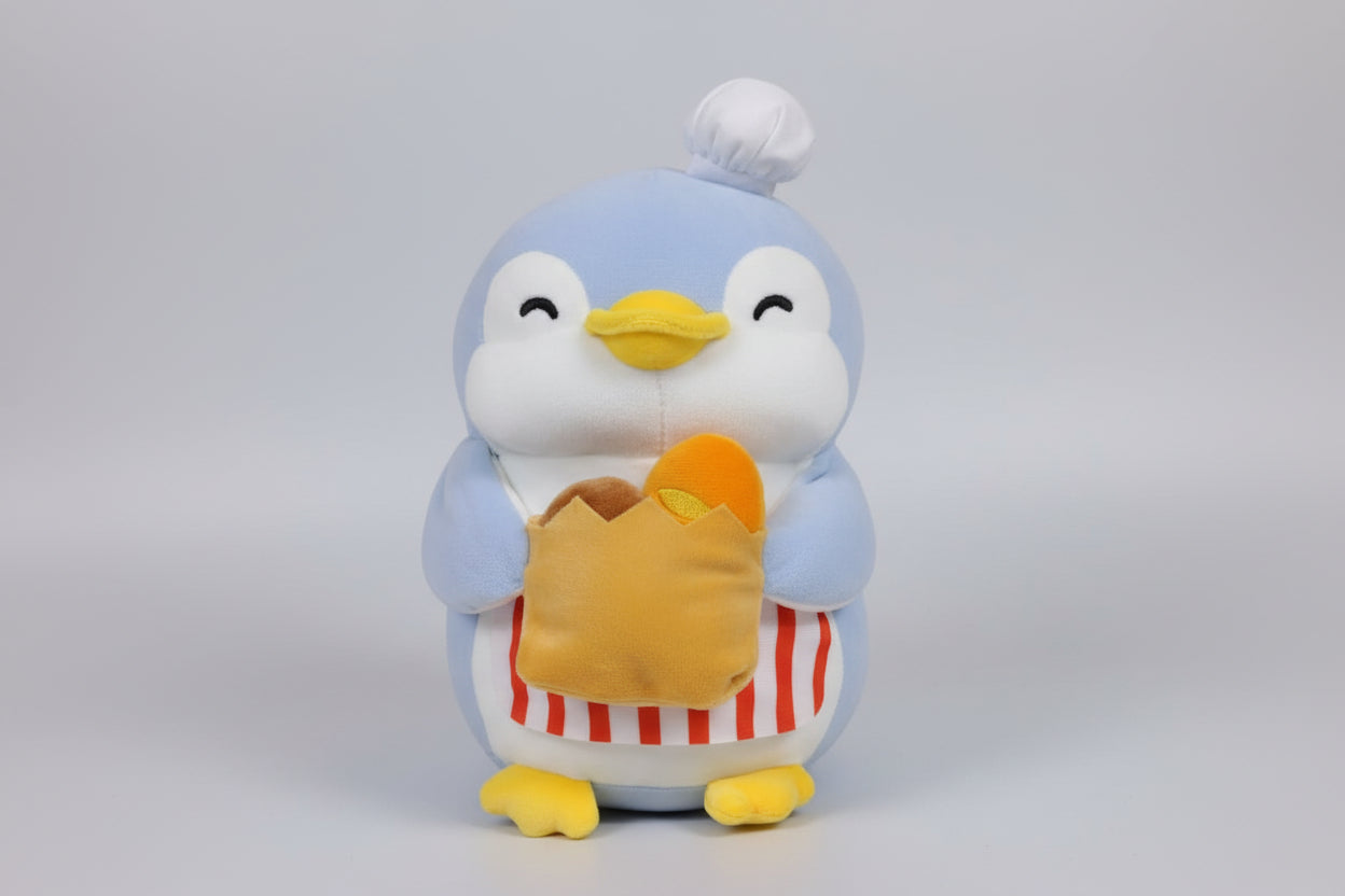 Happy Baking 2.0 10in. Mini Pen Plush Toy (Apron, Holding Bread Bag)
