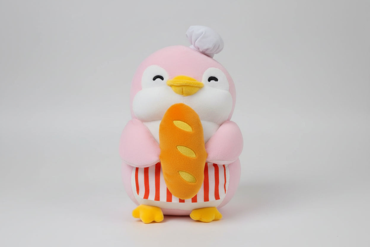 Happy Baking 2.0 10in. Mini Pen Plush Toy (Apron, Holding Bread)