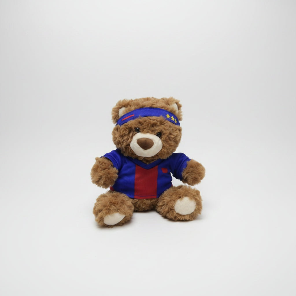 Gift Bear Sports Collection 10in. Sitting-posture Plush Toy (Red & Blue)