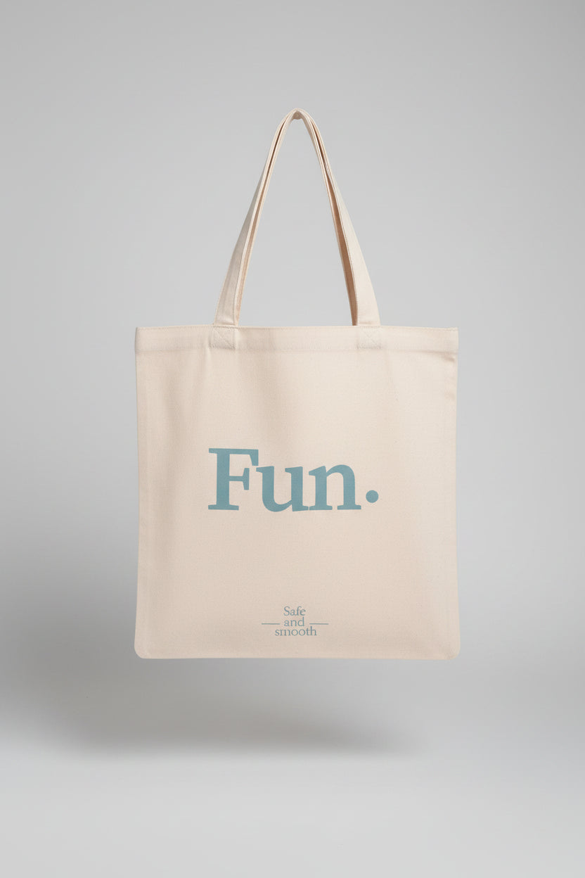 Simple Letter-Print Shopping Bag
