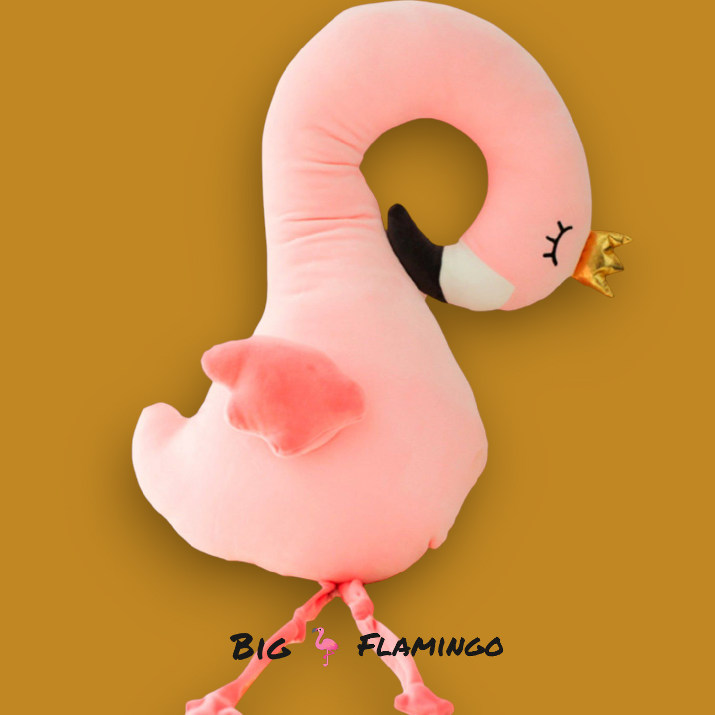 Flamingo plush toy -Small 🦩 50cm,Big 🦩 80cm