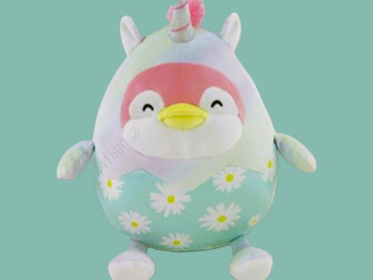 Mini Family Series 10in. Costume Round Mini Pen Plush Toy(Flower Unicorn)