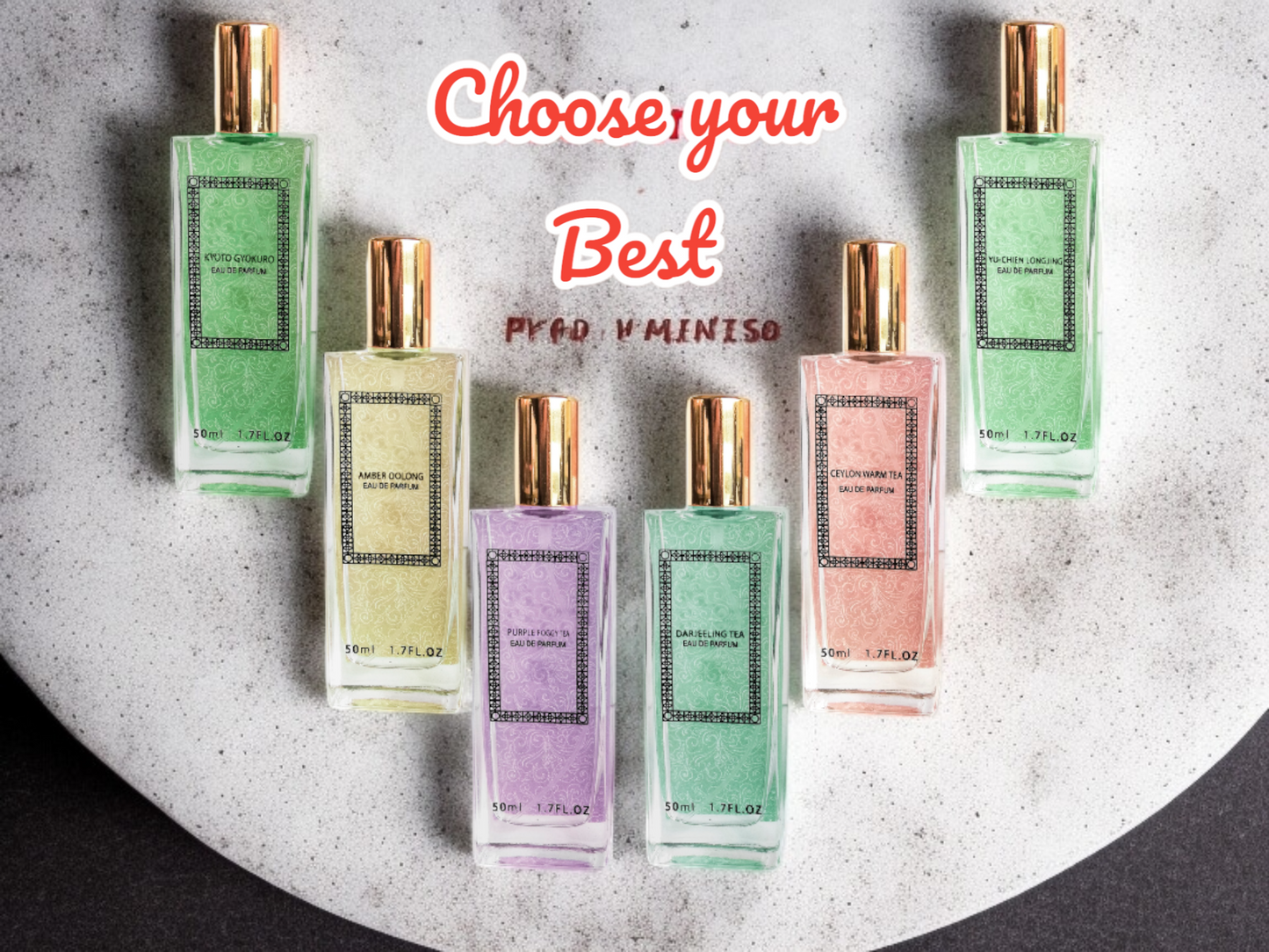 Eau De Parfum,Amber, Kyoto, Foggy, Darjeeling,Yu Chien,Ceylon 50ml