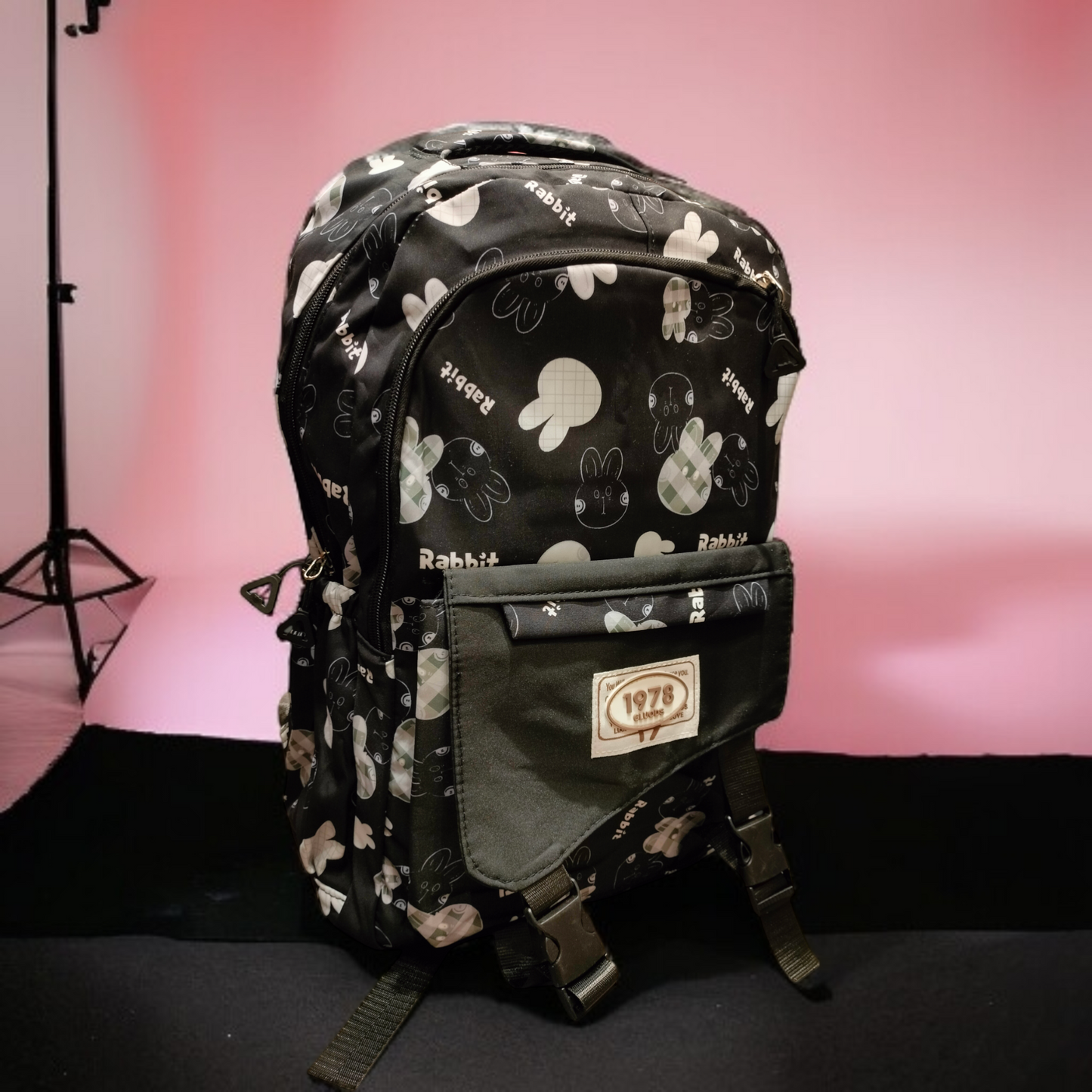 Backpack 1978Clouds ,pink,Blue, purple,Biage,Black