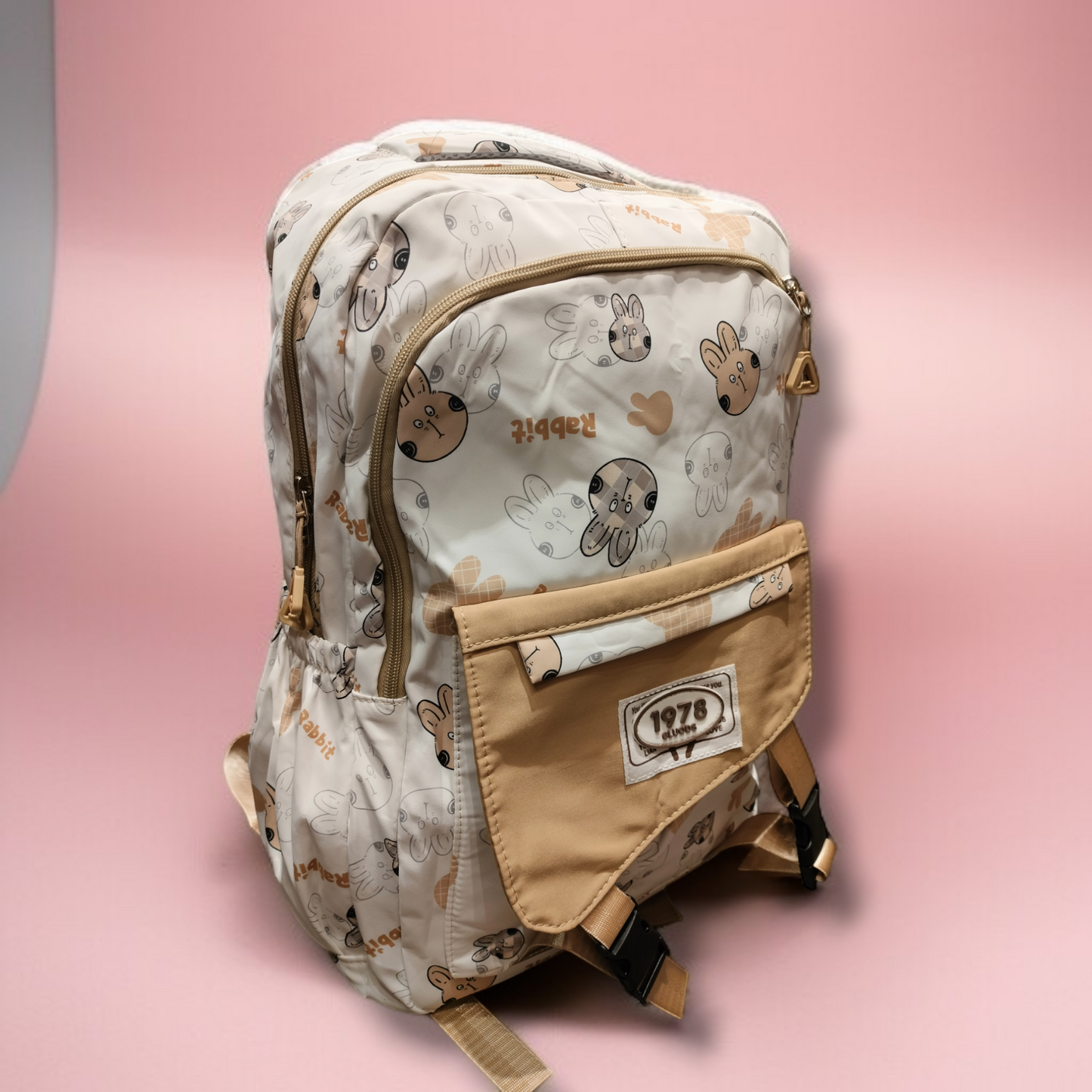 Backpack 1978Clouds ,pink,Blue, purple,Biage,Black